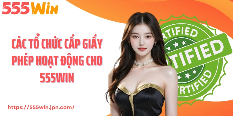 Các tổ chức cấp giấy phép hoạt động cho 555Win